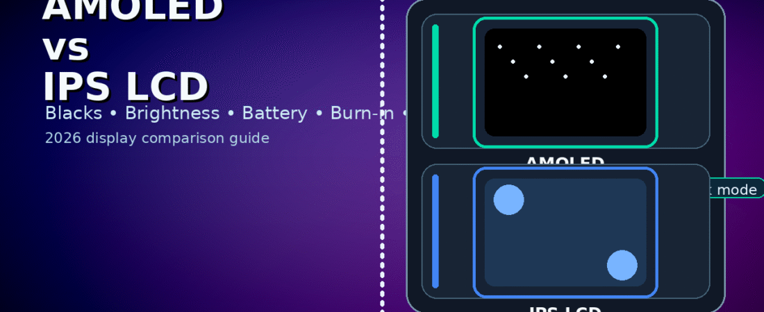 AMOLED vs IPS LCD (2026): Which Display Is Better for Your Phone, Laptop, or Monitor?
