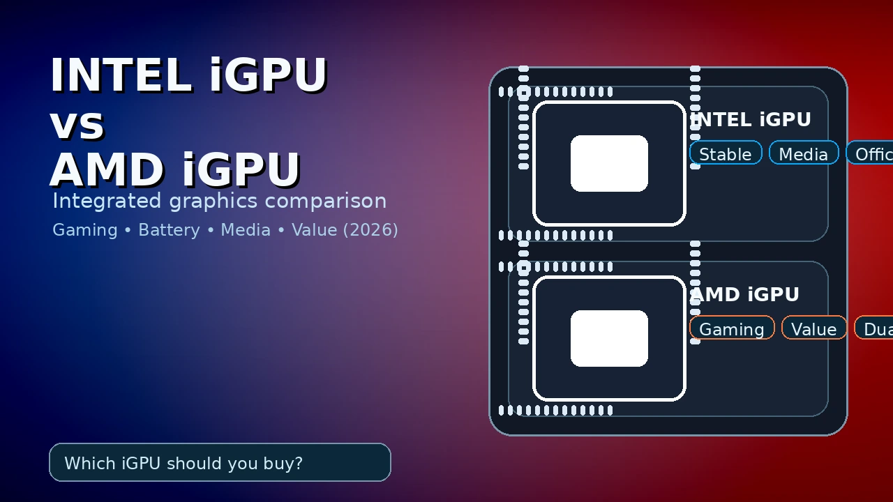 Intel iGPU vs AMD iGPU in 2026: Which Integrated Graphics Is Better for You?