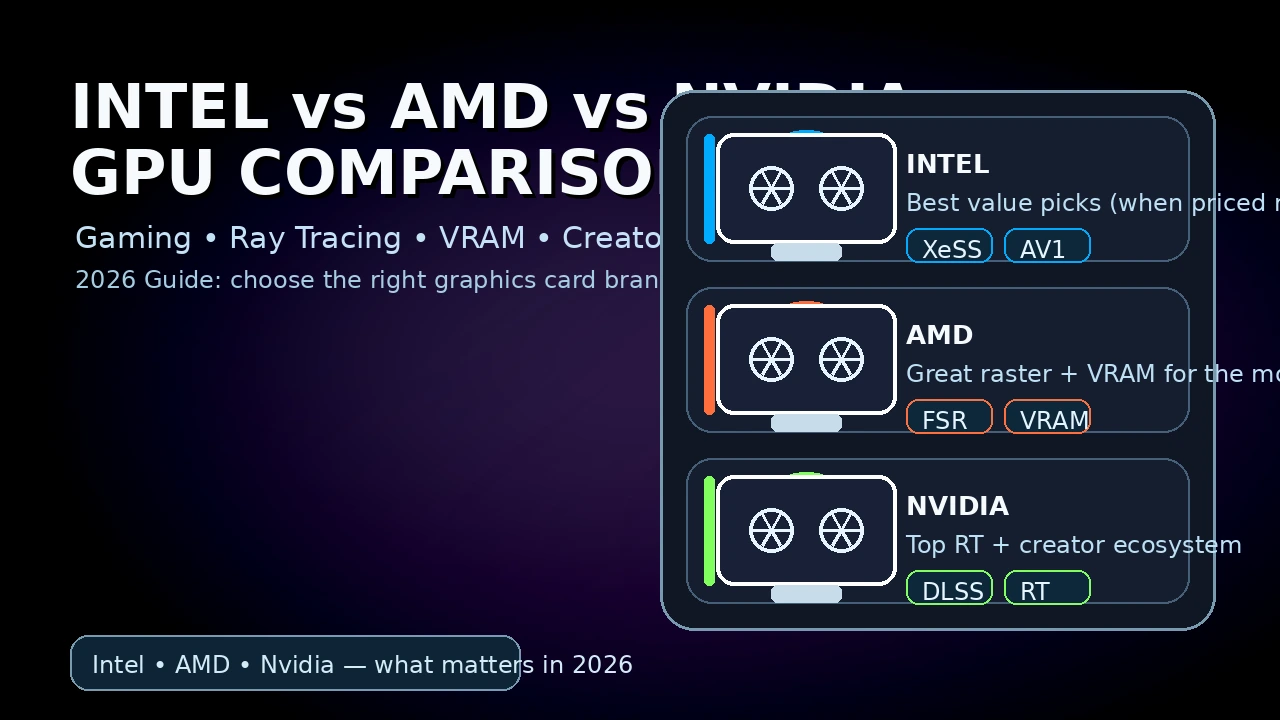 Intel vs AMD vs Nvidia GPU in 2026: Which Graphics Card Brand Should You Buy?