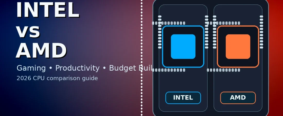 Intel vs AMD in 2026: Which CPU Is Better for Gaming, Work, and Budget Builds?
