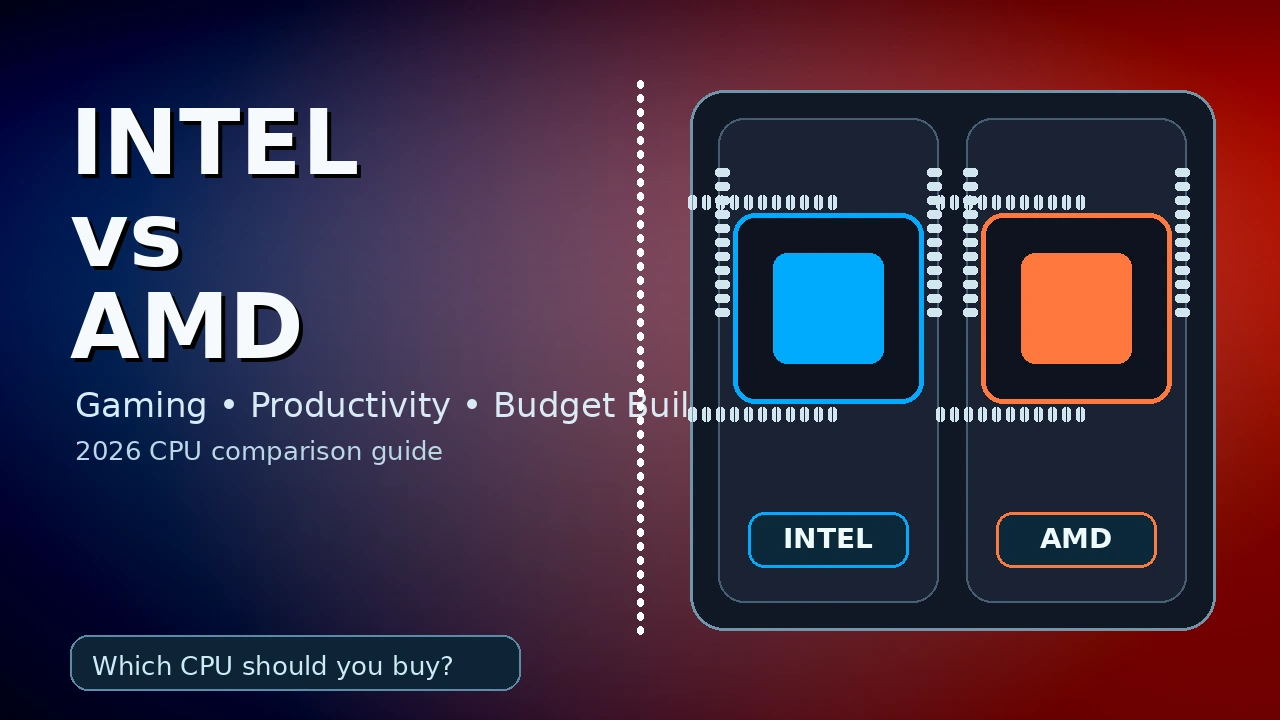 Intel vs AMD in 2026: Which CPU Is Better for Gaming, Work, and Budget Builds?
