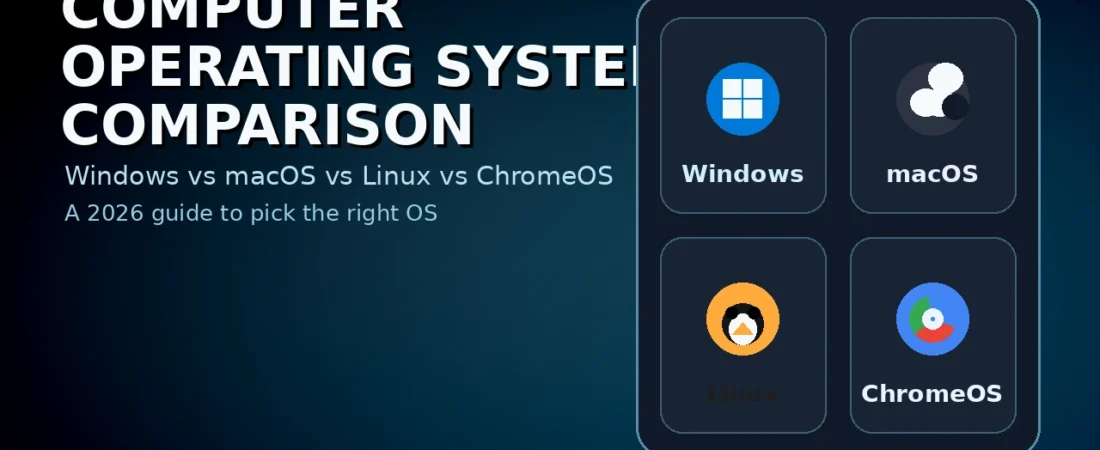 Computer Operating Systems Comparison: Windows vs macOS vs Linux vs ChromeOS (2026 Guide)