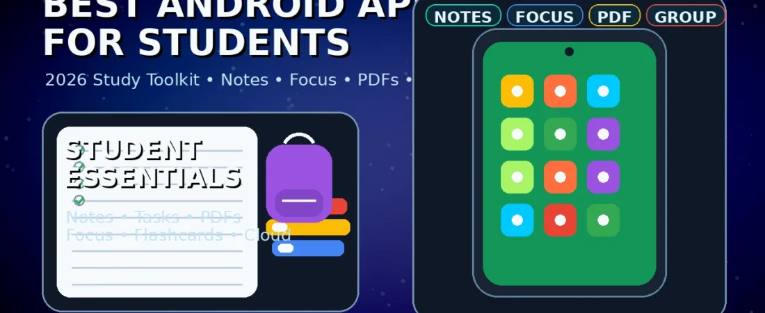 Best Android Apps for Students (2026): The Ultimate Study Toolkit (30 Apps + How to Use Them)