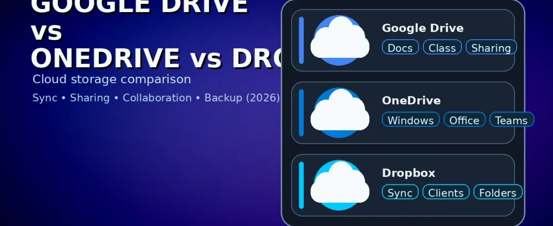 Google Drive vs OneDrive vs Dropbox (2026): Which Cloud Storage Is Best for You?
