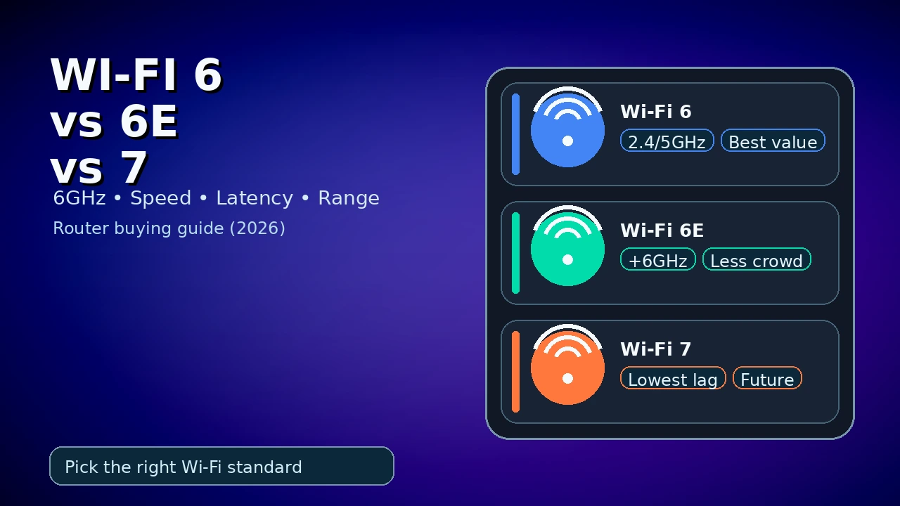 Wi-Fi 6 vs Wi-Fi 6e vs Wi-Fi 7 (2026): What’s the Real Difference and Which Should You Buy?