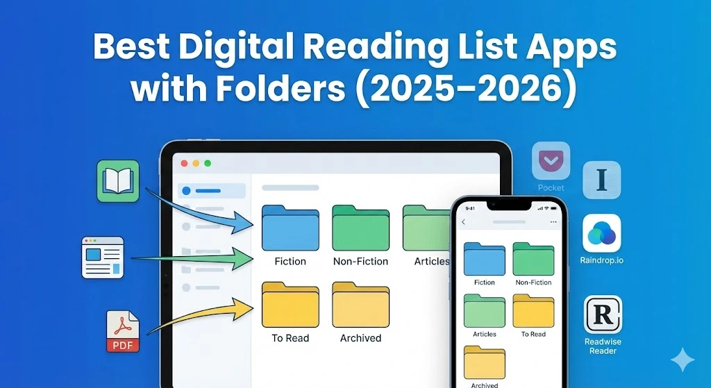 Best Digital Reading List Apps with Folders (2025–2026)