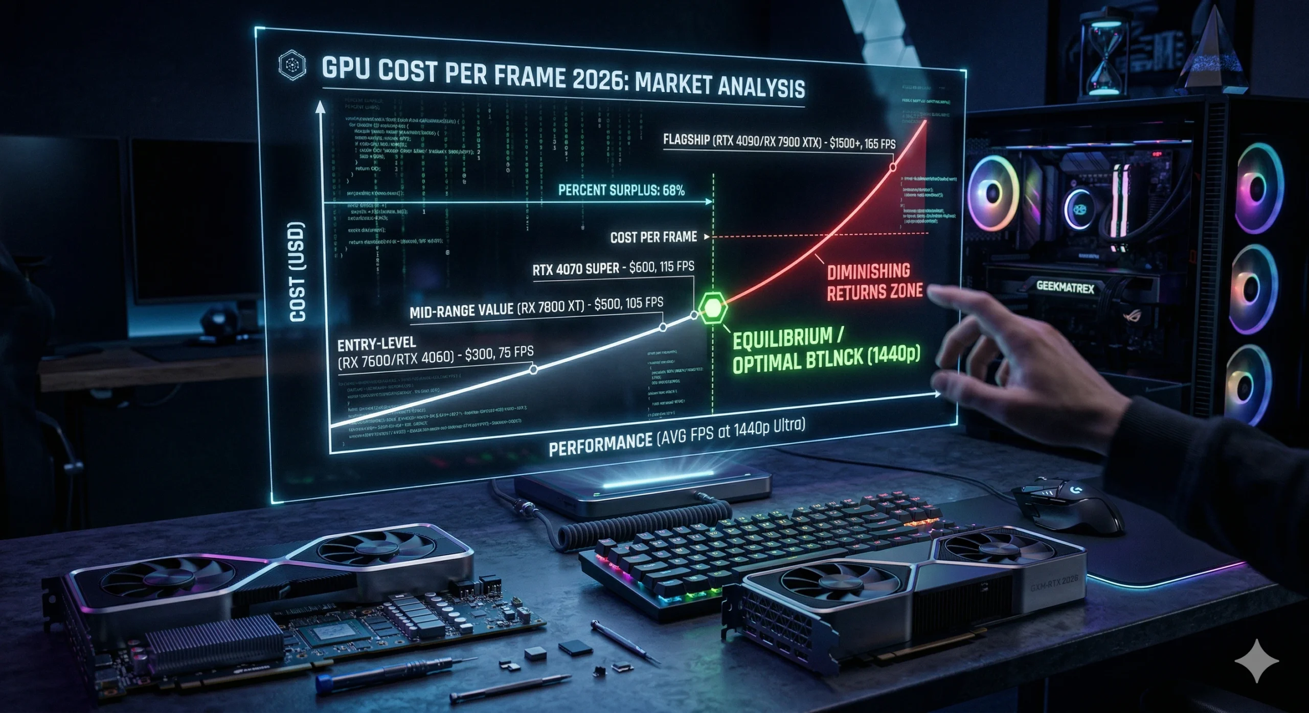 The Data-Driven PC Build: GPU Cost Per Frame 2026 Market Analysis