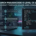 binary search pseudocode o level computer science 2210