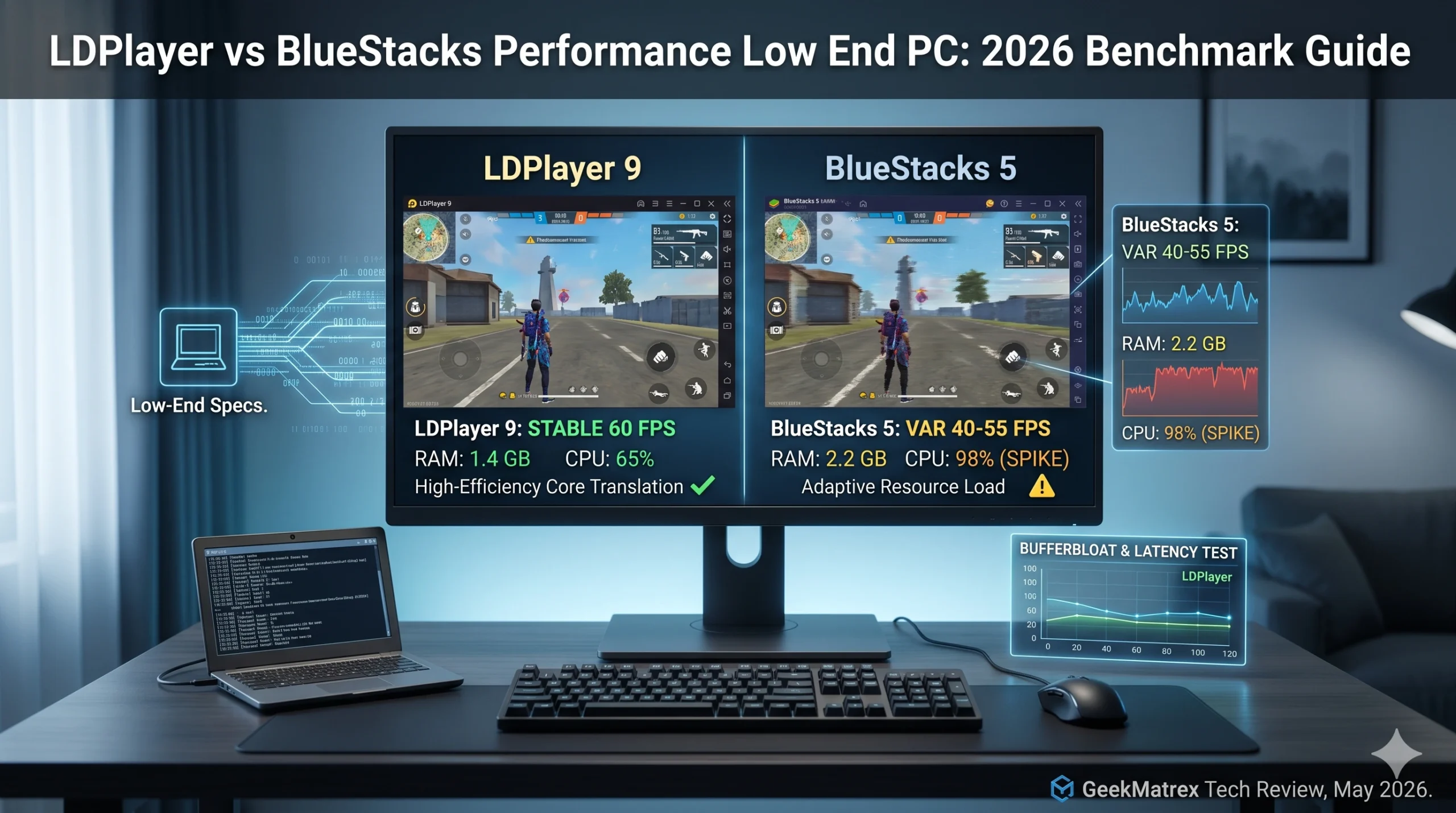 LDPlayer vs BlueStacks Performance Low End PC: 2026 Test