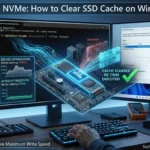 visualization of clear nvme ssd cache windows 11 using powershell retrim command to flush NAND storage blocks